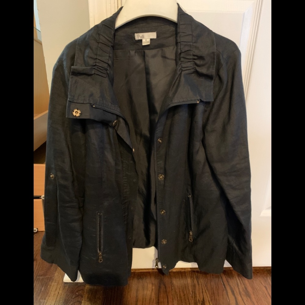 Black Thin Spring Jacket by Puli-Size 10